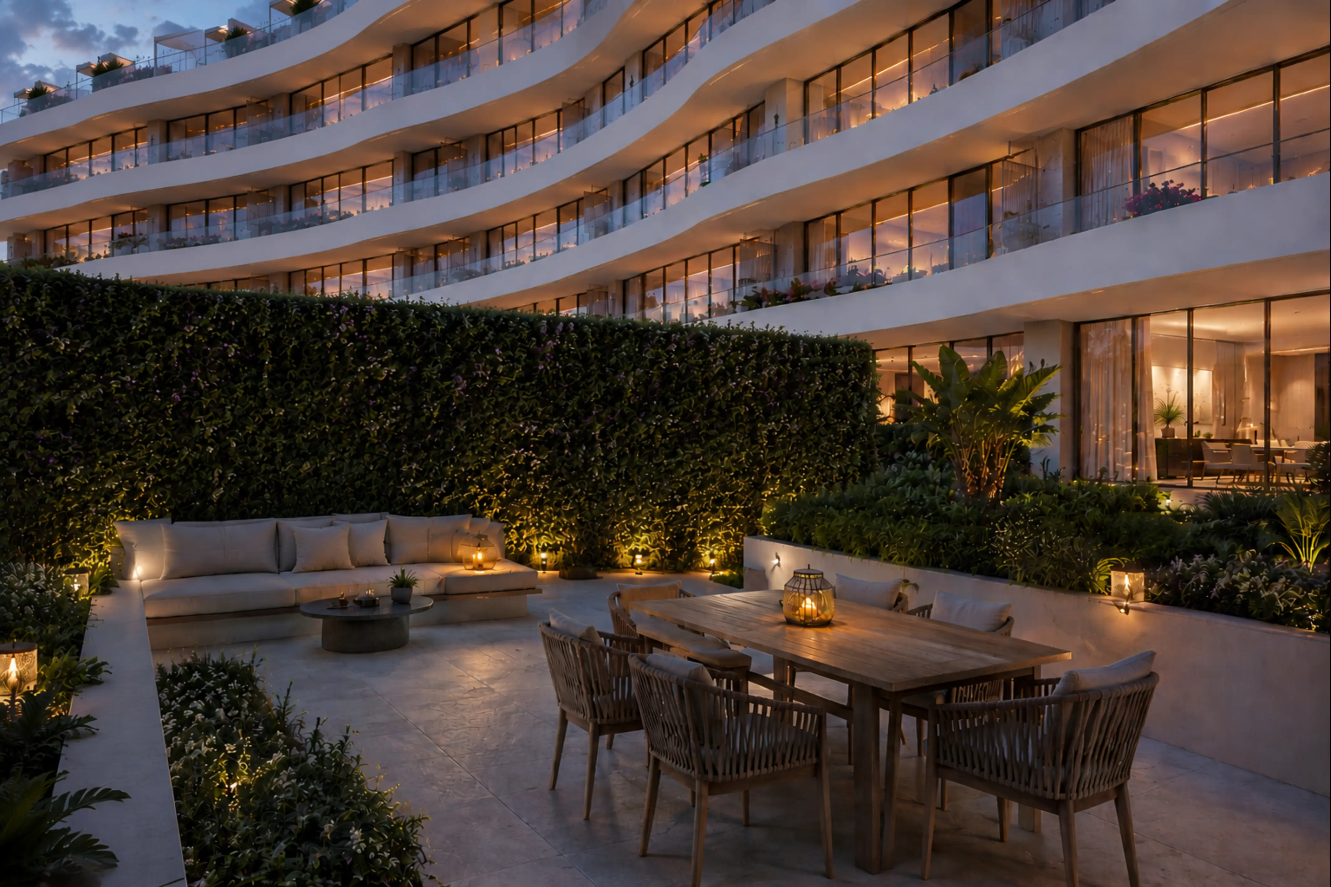 Deluxe Residence Sea Breeze daxili həyəti