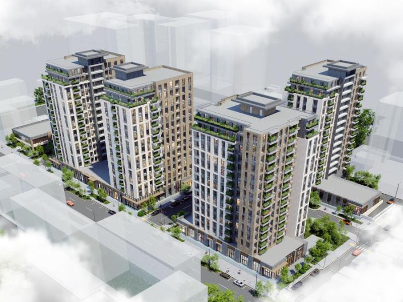 Bird's-eye view of the Deluxe Residence Elmlər complex