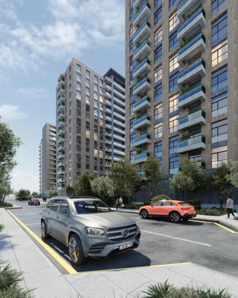 Deluxe Residence Elmlər building facade
